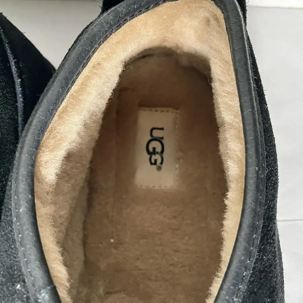 UGG Men's Chukka‎ Black Suede Chukka Boots Size 18 shoes warm suede NEW maksim